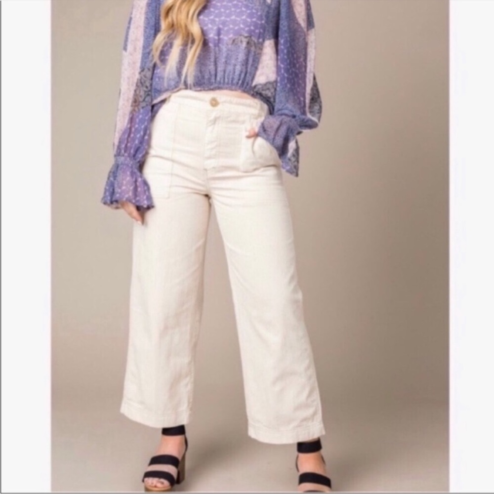 NWT Free People Sunday Skies Straight Jeans Size 2